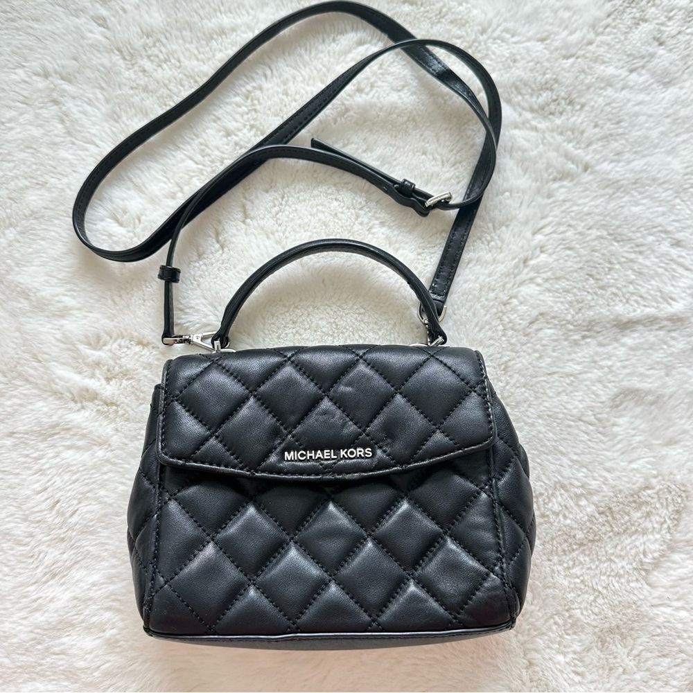 Michael Kors women leather crossbody bag